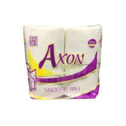 axon Axon 3 Ply Smooth Plain Toilet Paper Rolls 4 in 1 10x10 cm, 1200 Pulls (300 Pulls x 4 Pkt)-picture-23