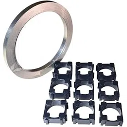 axy enterprise AXY Combo of 18650 Battery Holder and 6mm Nickel Plated Strip Single Type Strip for Battery Pack Making. (400 Holders+14 Meter Strip)-picture-20