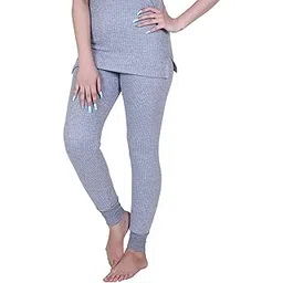 axys Women's Thermal Body Warmer Bottom Pant | Ultra Soft Women's Winter Inner Wear (Pack of 1) (Light Grey, 90/M)-picture-30