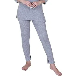 axys Womens Thermal Body Warmer Bottom Wear | Women's Ultra Soft | Winter Inner Wear (Pack of 1) (Light Grey, 105/2XL)-picture-46