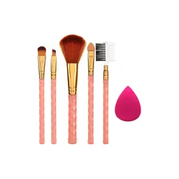 AY Set Of 5 Professional Makeup Brushes + 1 Makeup Sponge-picture-17