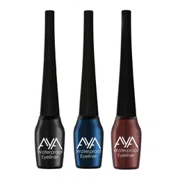 AYA Set of 3 Waterproof Liquid Eyeliner - Black, Blue, Brown-picture-24