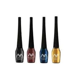 AYA Set of 4 Waterproof Liquid Eyeliner - Black, Blue, Brown, Golden-picture-25