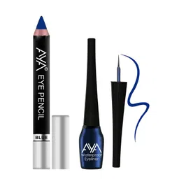 AYA Set Of Eye Pencil Kajal Eyeliner & Waterproof Eyeliner - Blue-picture-36