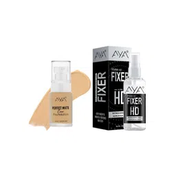 AYA Set Of Perfect Matte Cover Foundation 30ml - Ivory 01 & Ultra HD Makeup Fixer - 50ml-picture-11