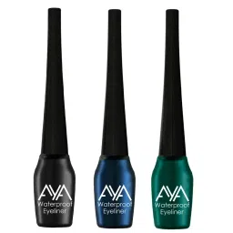 AYA Waterproof Eyeliner - Black, Blue, Green (Set of 3) image 1