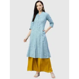Ayaany Light Blue Printed Kurta-picture-17
