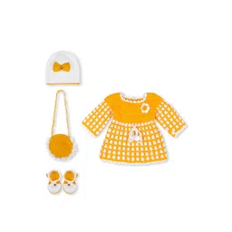 ayanfashion Yellow Wool Jumper Dress-picture-12