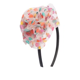 Aye Candy Dotted Tulle Flower Hairband-picture-38