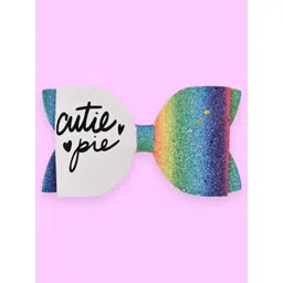 Aye Candy Girls Cutie Pie Text Sailor Bow on Alligator Hair Clip-picture-33