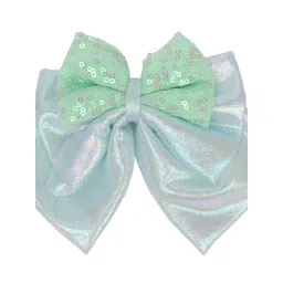 Aye Candy Girls Sequins Layered Bow on Aligator Clip image 3