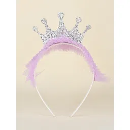 Aye Candy Girls Sparkling Crown Ruffle Hairband-picture-21