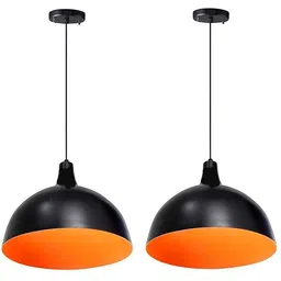 ayoulights (PACK OF 2) 10 inch Round , Pendant Lamp Black, Hanging Lights (Pendant Lights) Lamp Shade-picture-26