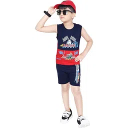 Ayu Elite Fashion Boys Printed T-shirt with Shorts-picture-39