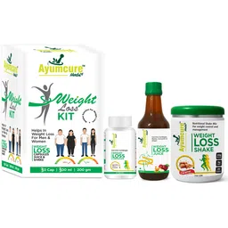 ayumcure Weight Loss Kit | Herbal Juice, Capsules & Protein Shake | Burns Fat Plant-Based Protein-picture-11