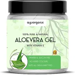 AYUORGANIX Aloe Vera Gel 400ml – Pure & Organic, Soothing Moisturizer for Face, Skin, Hair & Sunburn Relief, Natural Hydrating Gel for All Skin Types, Paraben-Free, Non-Greasy-picture-28