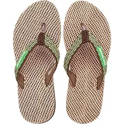 ayurpaduka Women’s Flip Flops | Comfortable & Stylish Beach Sandals | Adjustable Strap for Custom Fit | Lightweight & Breathable | Anti-Slip Rubber Sole for Indoor & Outdoor Use | Casual Footwear (333/N)-picture-35