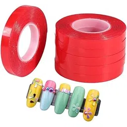 ayushicreationa 1 Rolls 3 Miter Double Sided Tape Nail Tape for Press On Nails Double Sided Nail Tape for Nail Packaging Fake Nail Storage Nail Display Nail Art Nail Salon Press On Nail Supplies-picture-35