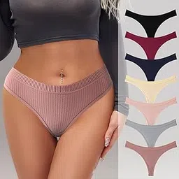 ayushicreationa Women Cotton Thong Panties (Multicolour, Free Size, 3 Pack)-picture-52