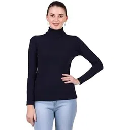 ayvina Women’s High Neck Top for Women & Girls – Ribbed Turtleneck Pullover – Full Sleeve Slim Fit Stretchable|Stylish Winter Wear Sweater, Casual-picture-14