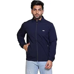 azf Regular Fit Full Sleeve Solid Windcheater jacket For Men's-picture-11