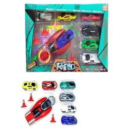 Azhari Rapid Launcher Set of 7 pc Metal Cars Set-picture-11