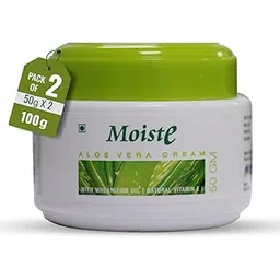Azista Moiste Aloe Vera Moisturizer for Face Oily Skin (Pack of 2) | Dry Skin & Combination Skin Types | Moisturizing Cream with Vitamin E, Tea Tree OIl & Wheat Germ OIl - 100g-picture-22