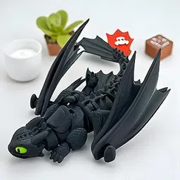 Azoth Adorable Toothless Dragon - Night Fury Collectible Toy for Boys, Girls & Anime Lovers - Dragon Action Figure Toys for Teenagers & Toy Collectors (Night Fury Edition)-picture-11