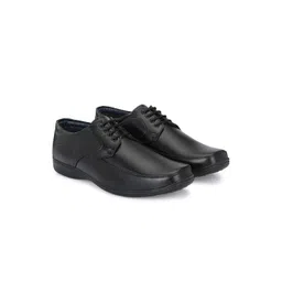 Azzaro Black Men Black Solid Formal Derbys image 4