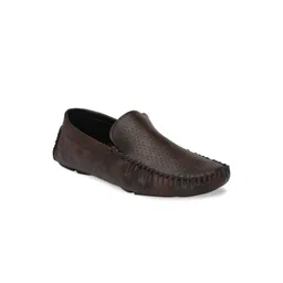 Azzaro Black Men Brown Lightweight Loafers image 1