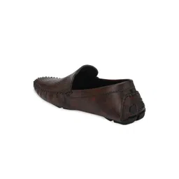 Azzaro Black Men Brown Lightweight Loafers image 2