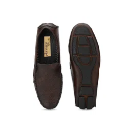 Azzaro Black Men Brown Lightweight Loafers image 4
