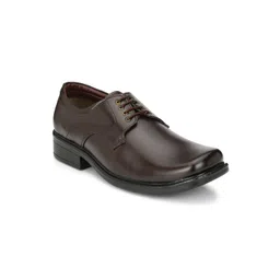 Azzaro Black Men Brown Solid Synthetic Leather Derbys-picture-41