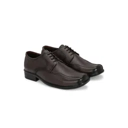 Azzaro Black Men Square Toe Formal Derbys-picture-10