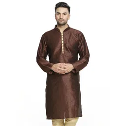 B BEN Men Brown Kurtas-picture-19