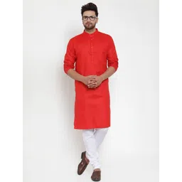 B BEN Men Red Kurta Sets-picture-29