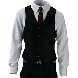 b bigreams - your comfort is our mission BIGREAMS Men's Unstitched 1 Meter Plain Waist Coat Cottonpoly Fabric Material For Nehru & Modi Jacket- 58'' Wide-picture-32