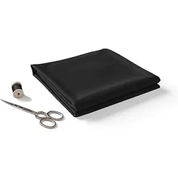 b bigreams - your comfort is our mission BIGREAMS Men's Unstitched Black Wool Herringbone Three Piece Suit Fabric For Men's | Blazer & Coat, Pant, Nehru Jacket, Fabric | 58" WIDE-picture-12