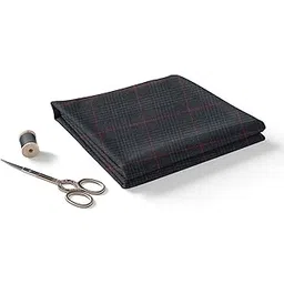 b bigreams - your comfort is our mission BIGREAMS Unstitched Checkered Three Piece Suit Length For Men's - Coat, Pant, Nehru Jacket, Three Piece Suit Cloth 4 Meter-picture-44