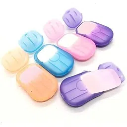 b-bucket ETSAP Disposable Travel Paper Soap Strips For Handwash - Travelling Scented Mini Paper Soap Sheets Flakes Cleaning Foaming Hand Washing (Pack Of 2 - Total 40 Sheets)-picture-38