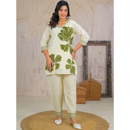 B F Printed Tunic With Trousers Cotton Co-Ord Set-picture-35