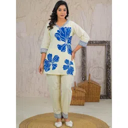 B F Printed Tunic With Trousers Cotton Co-Ord Set-picture-15