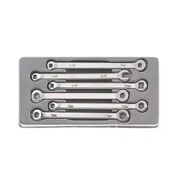 B K JAGAN & CO Force 50612 Brake Spanner Chrome Vanadium Steel Hex And Square Drive Set (6 pcs)-image-10