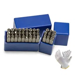 B K Jagan &a; Co 3mm Steel Die Alphabet &a; Numerical Metal Stamping Kit-picture-36