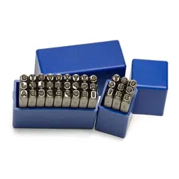 B K Jagan &a; Co 8mm Steel Die Alphabet &a; Numerical Metal Stamping Kit-picture-29
