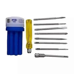 B K Jagan &a; Co Alloy Steel Screwdriver Kit with 8 in 1 Blades &a; Electrical Tester for Multipurpose Use, PYE 595-picture-25
