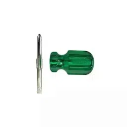 B K Jagan &a; Co Silver Steel 2-in-1 Stubby Screw Driver Green-picture-26