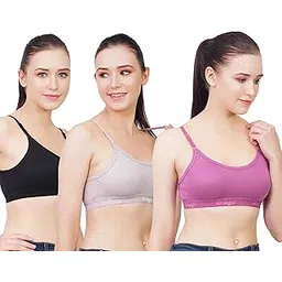 b-soft Medium Impact Sports Bra for Women | Daily Use | Non-Wired | Non-Padded | Seamless Bra | Full Coverage | Suitable for Gym,Yoga,Workout-picture-18