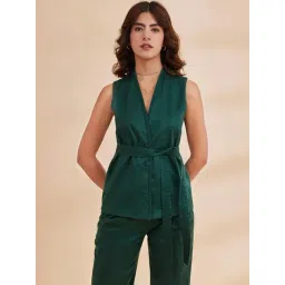 B77 Zahara Waistcoat Sleeveless Waistcoat With Belt-picture-19