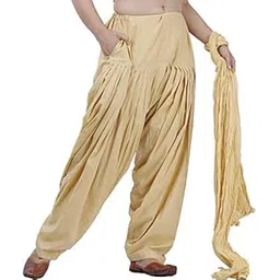 b9 store Cotton Patiala Salwar with Dupatta (Free Size)-picture-52